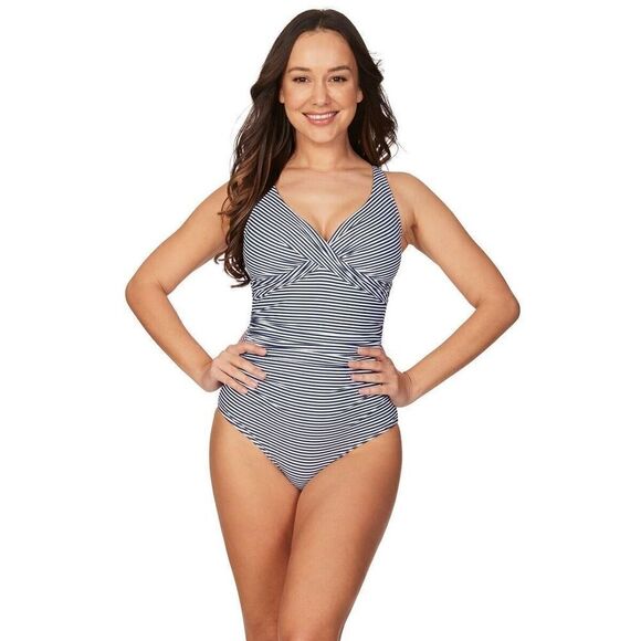 Niptuck Swim Sorrento Stripe Louise One Piece SwimsuitWomen's  Size 4 NWT - Picture 1 of 11